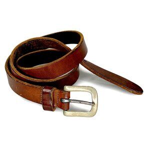 Men's Vintage Brown Leather Belt
